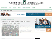 Tablet Screenshot of chronicleofsocialchange.org